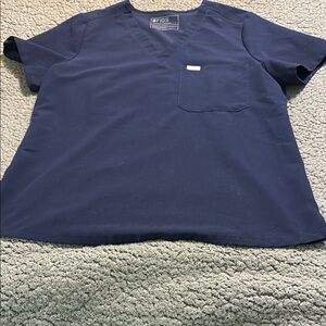 Navy Blue Scrub Top/ Cargo Pants